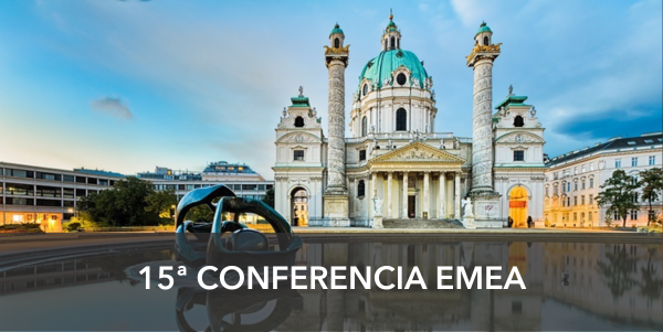 15th EMEA conference, background with Vienna building